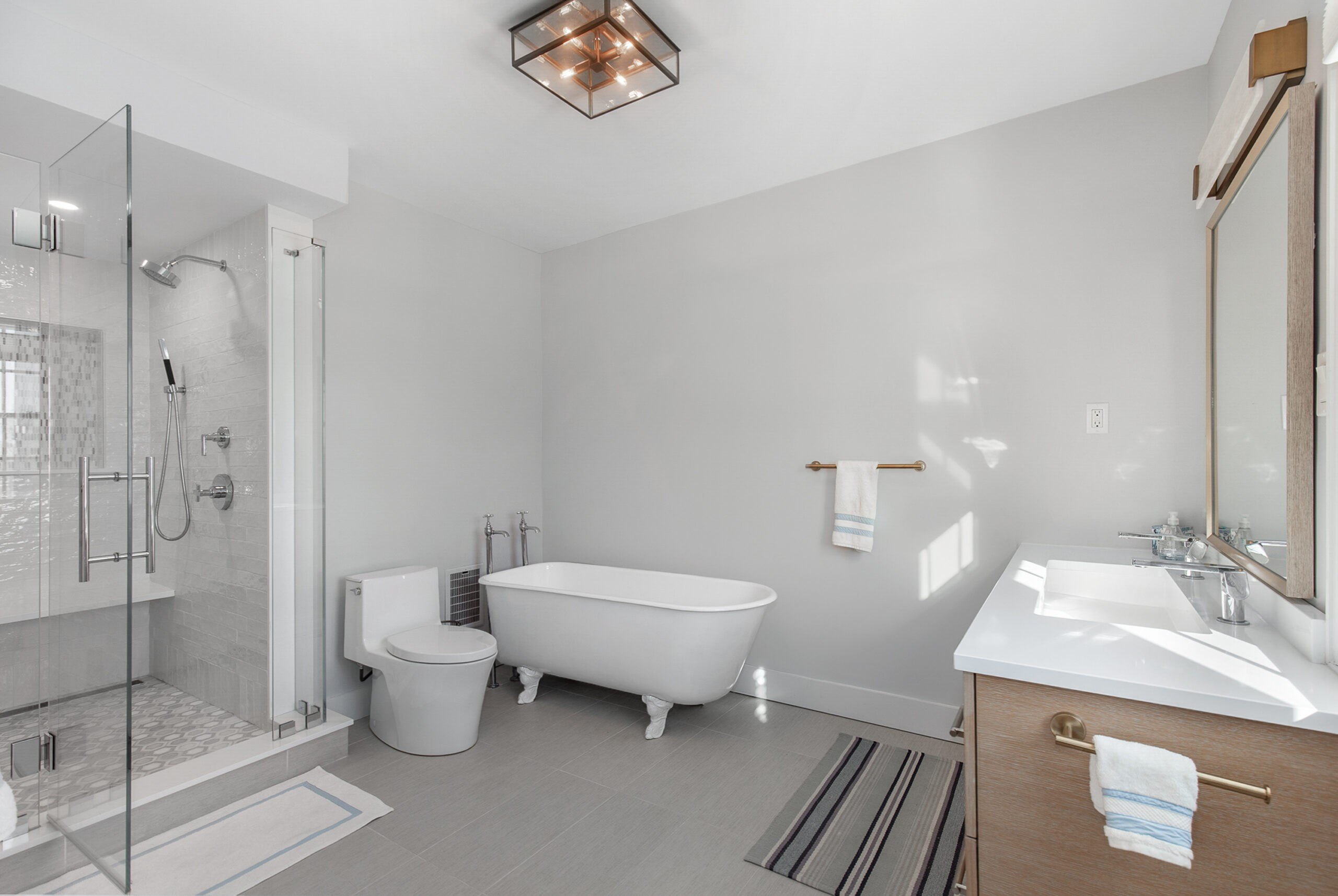 Primary bathroom in Milford, CT, on sale for $1,825,000