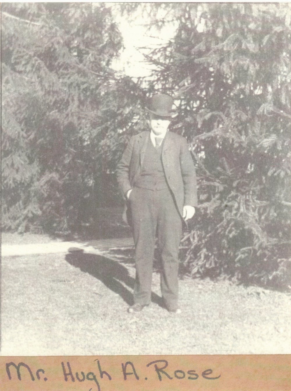 A historical, black-and-white photo of Hugh Alexander Rose I. 