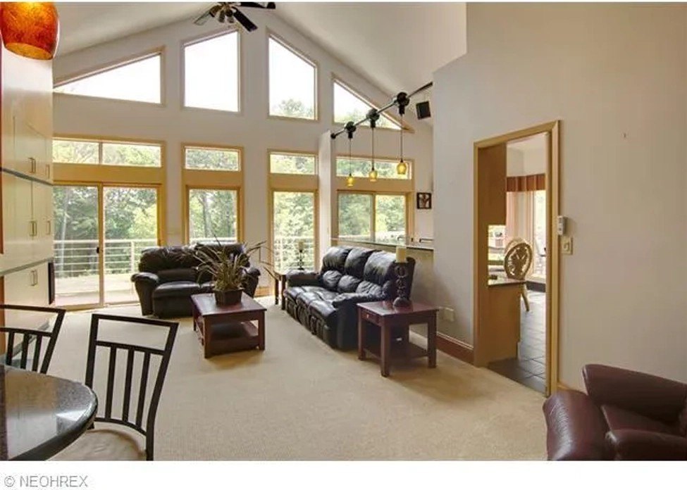 Living room in the seized Ohio mansion of Bitcoin mixing CEO Larry Harmon convicted of money laundering