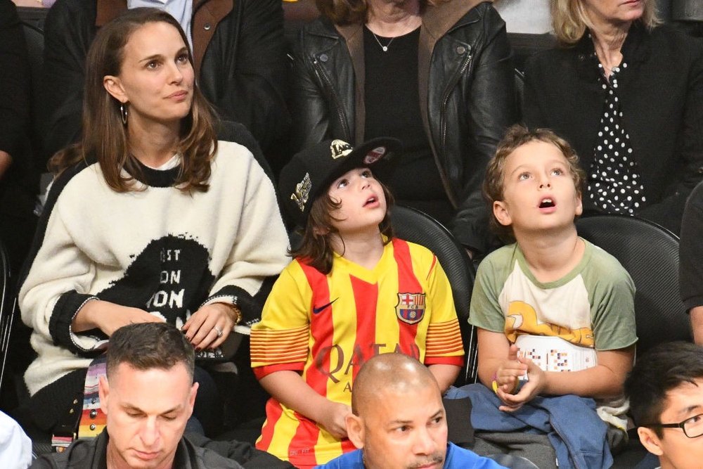 Celebrities At The Los Angeles Lakers Game