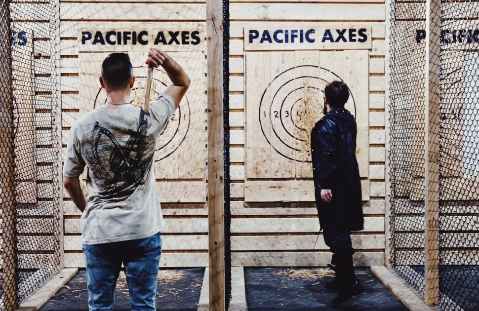 Test your aim at Pacific Axes 