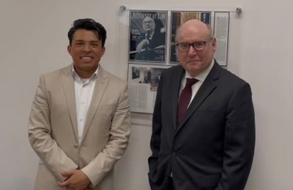 Photo of Jeffrey Baldwin and Jim Whilte