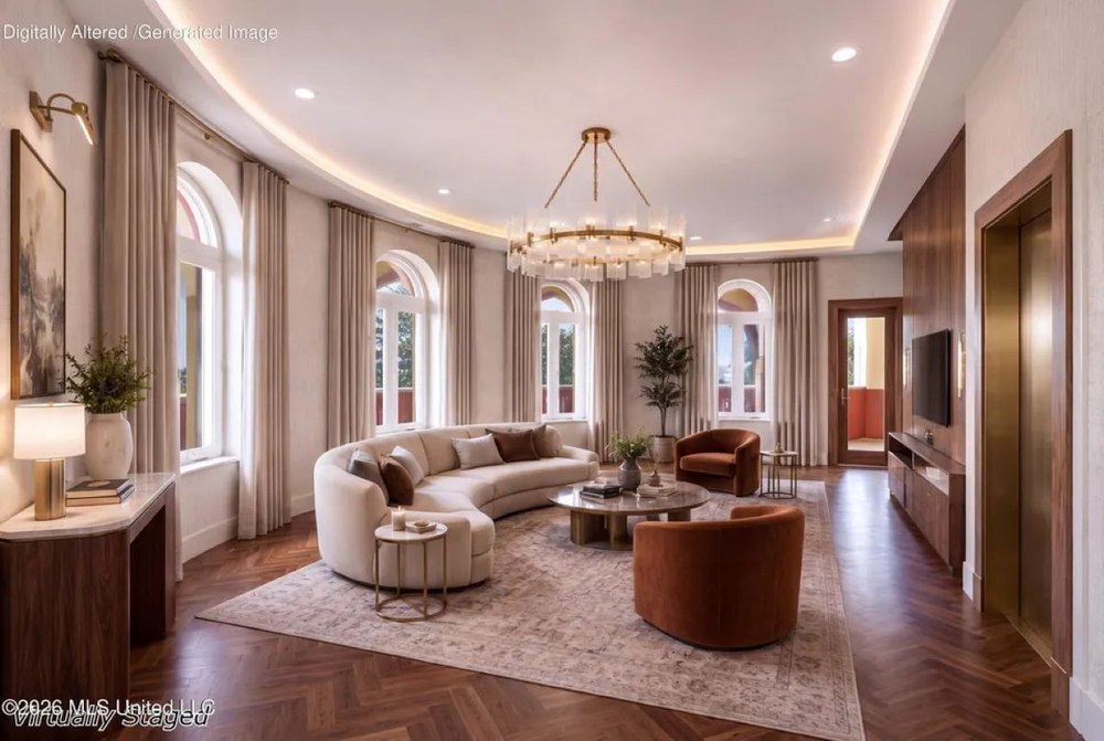 AI-generated Interior images of Taj Mahal-inspired estate in Ocean Springs, MS, on sale for $2,500,000
