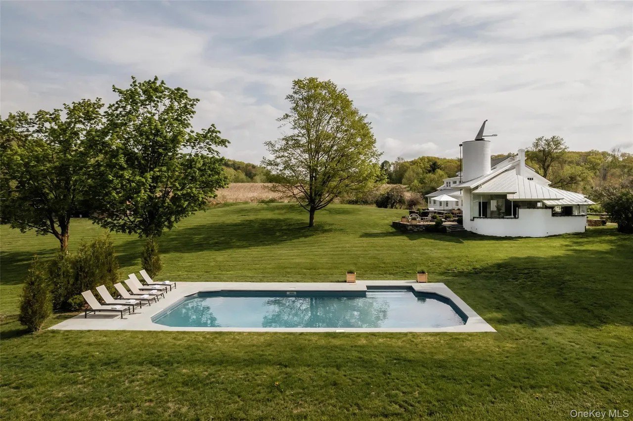 New York farmhouse with silo