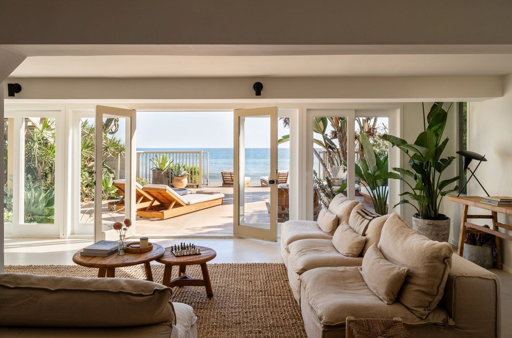 View from beachfront retreat in Malibu, CA, on sale for $16,995,000
