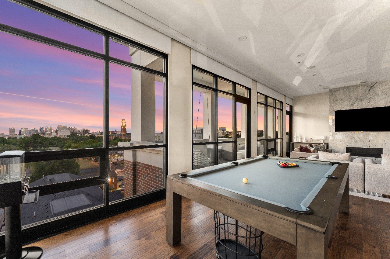 Pool table at NFL Star Jalen Ramsey's Nashville Condo