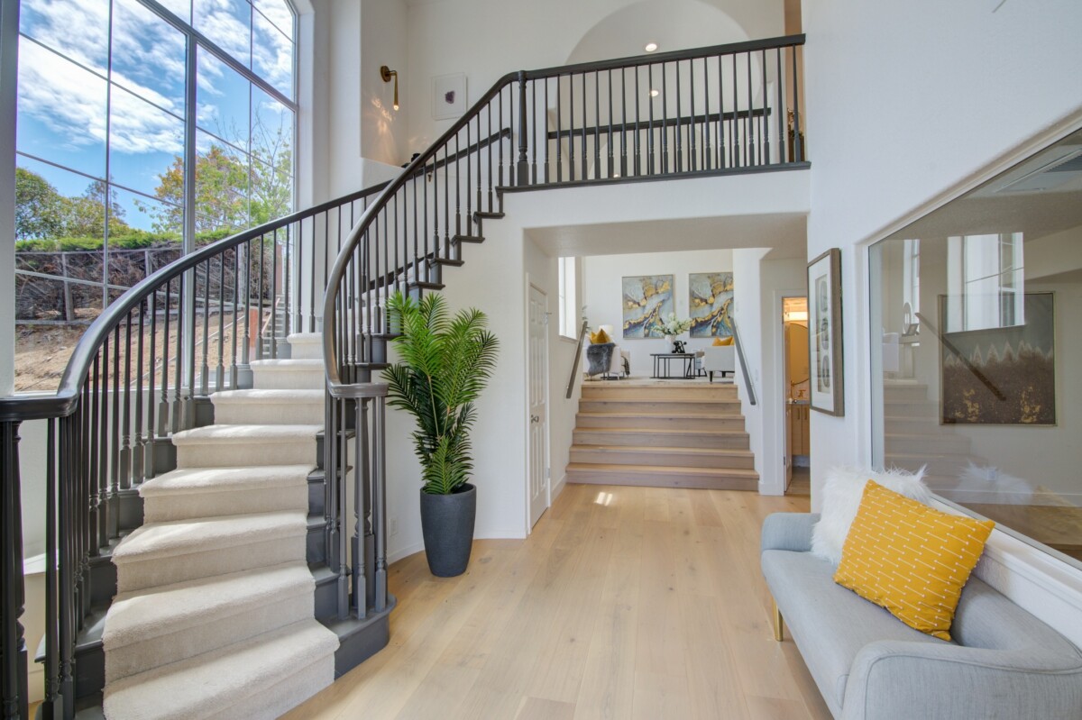 large dark staircase