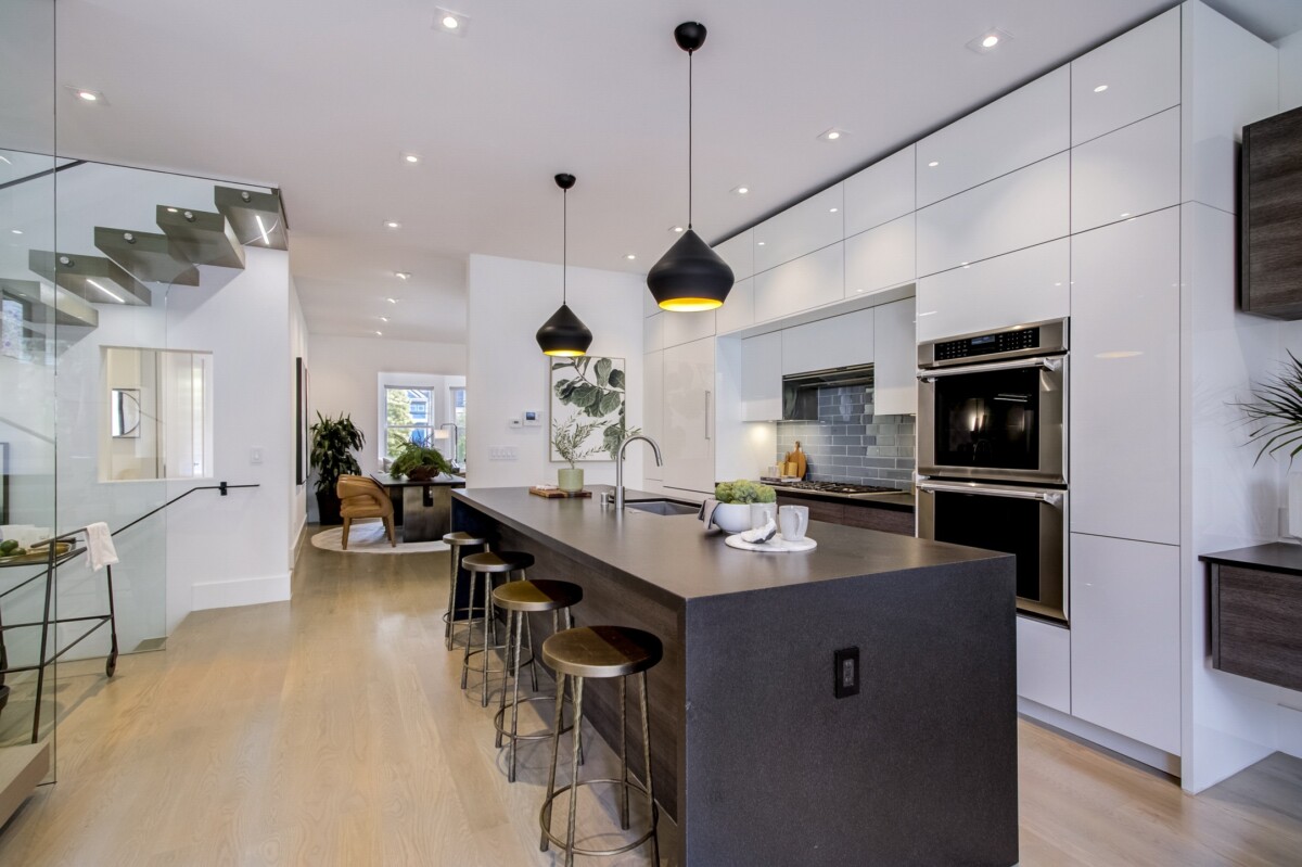 modern sleek kitchen remodel