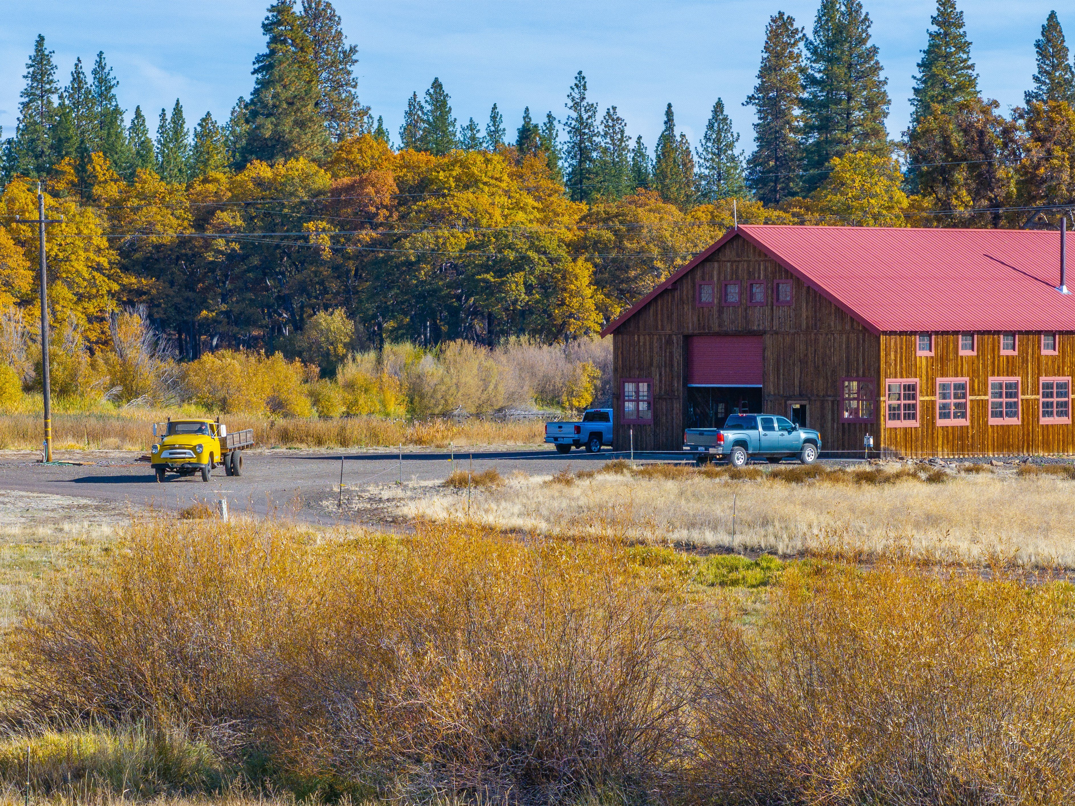 A barn at a ranch in California belonging to billionaire Meg Whitman