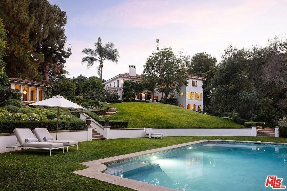 Pool at a Los Angeles home that belongs to Angelina Jolie