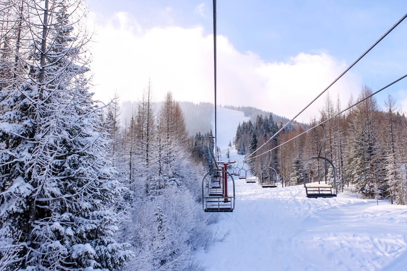 49° North Mountain Resort snow covered moountains