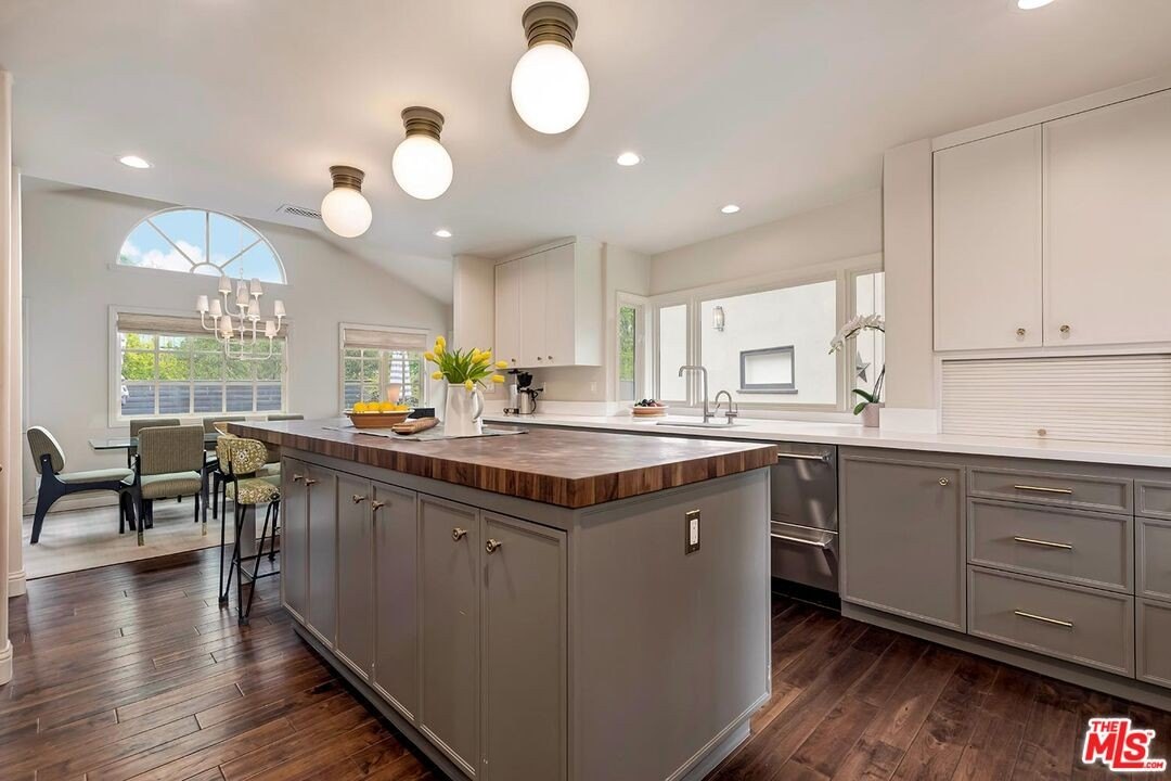 Before Kitchen at estate in Los Angeles, CA, on sale for $2,989,000