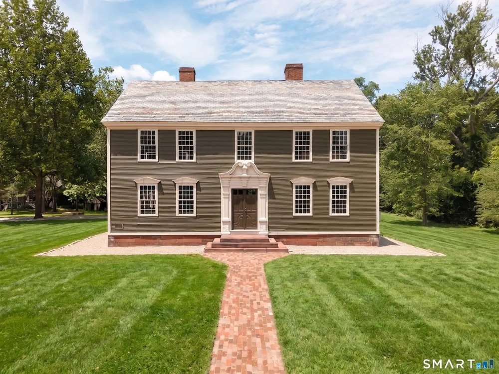 After image of Georgian Colonial in Connecticut that has undergone a top-to-bottom renovation