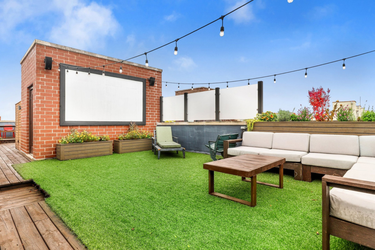 backyard movie theater setup