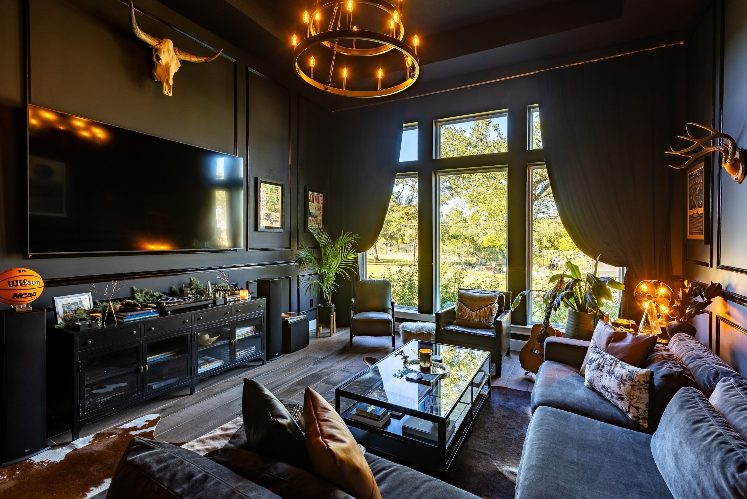 Wolfe considers his man cave to be his personal sanctuary.