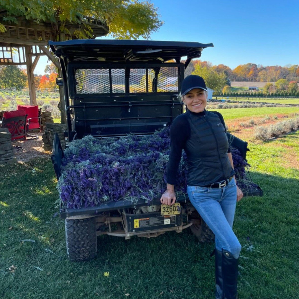 Yolanda Hadid at her Pennsylvania farm
