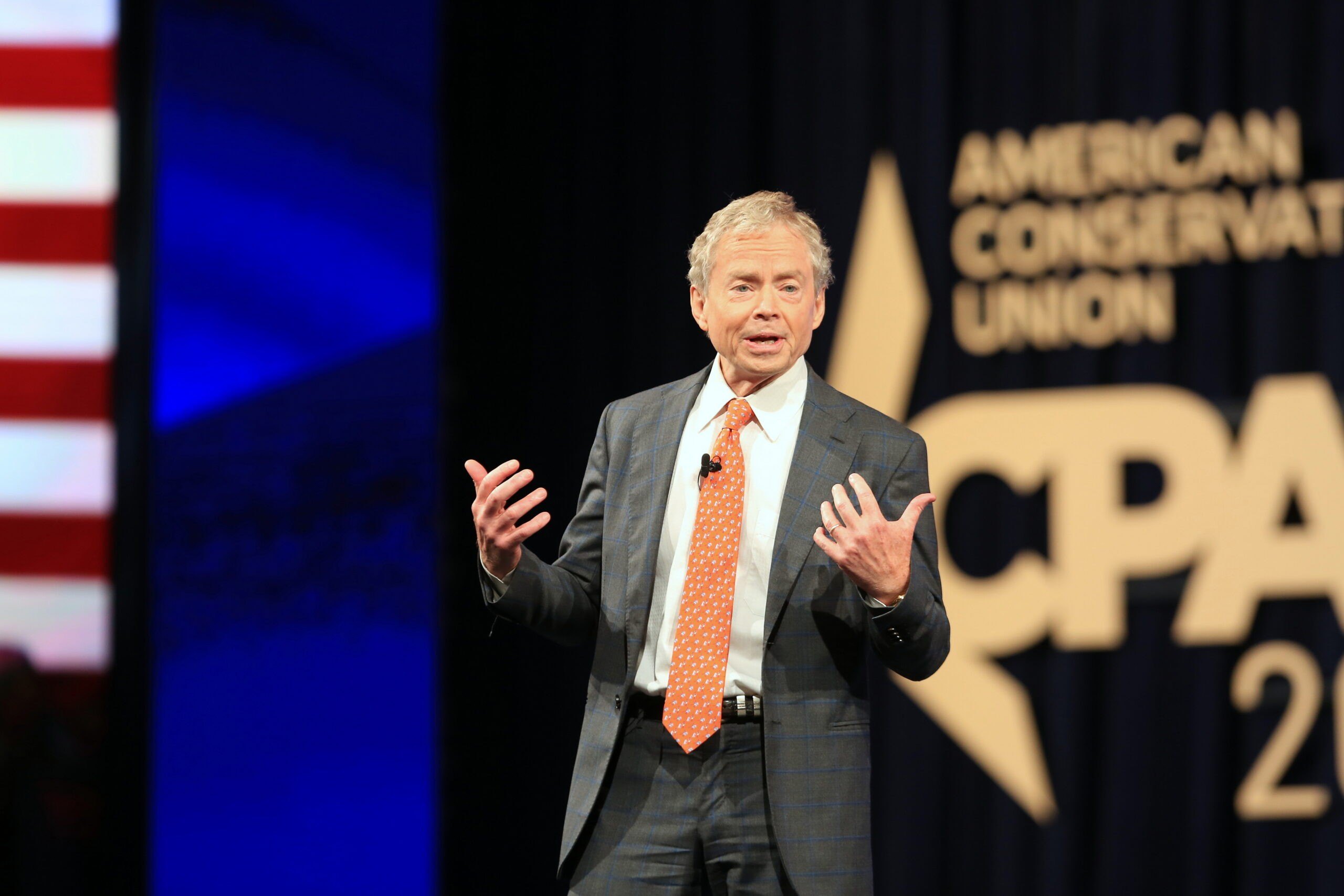 Don Huffines speaking at an America UnCanceled event