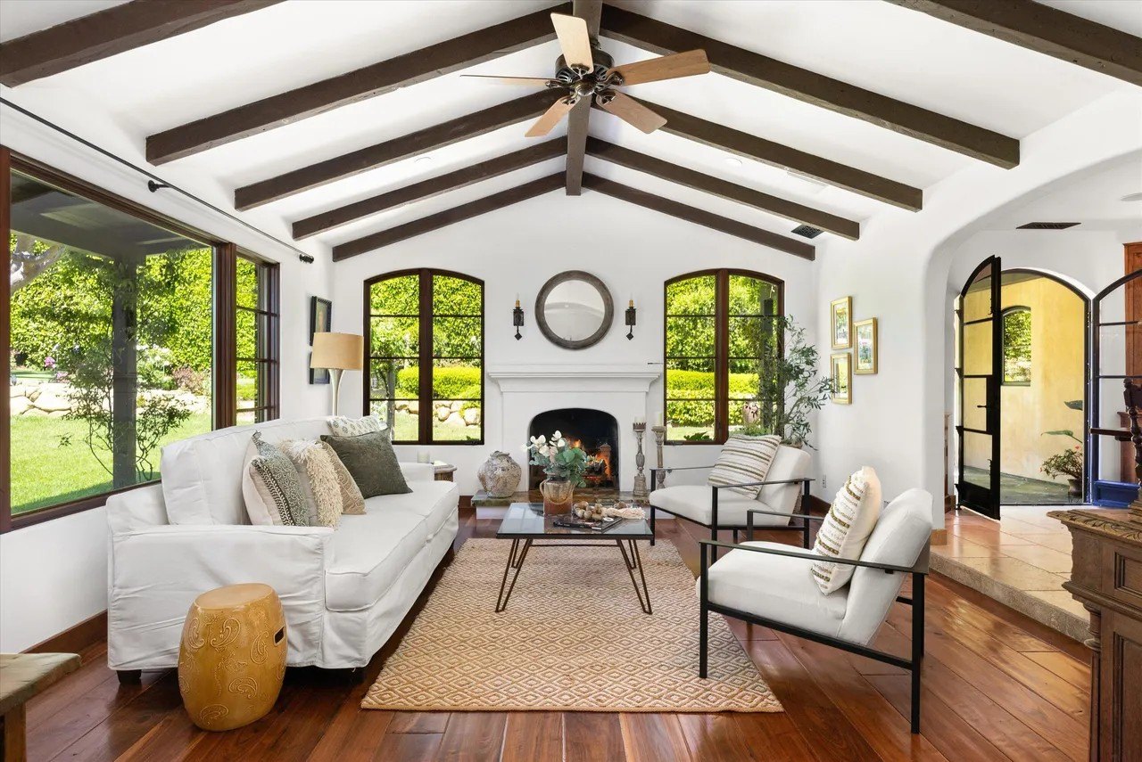 The light-filled interior has an elegant, yet warm and welcoming vibe.