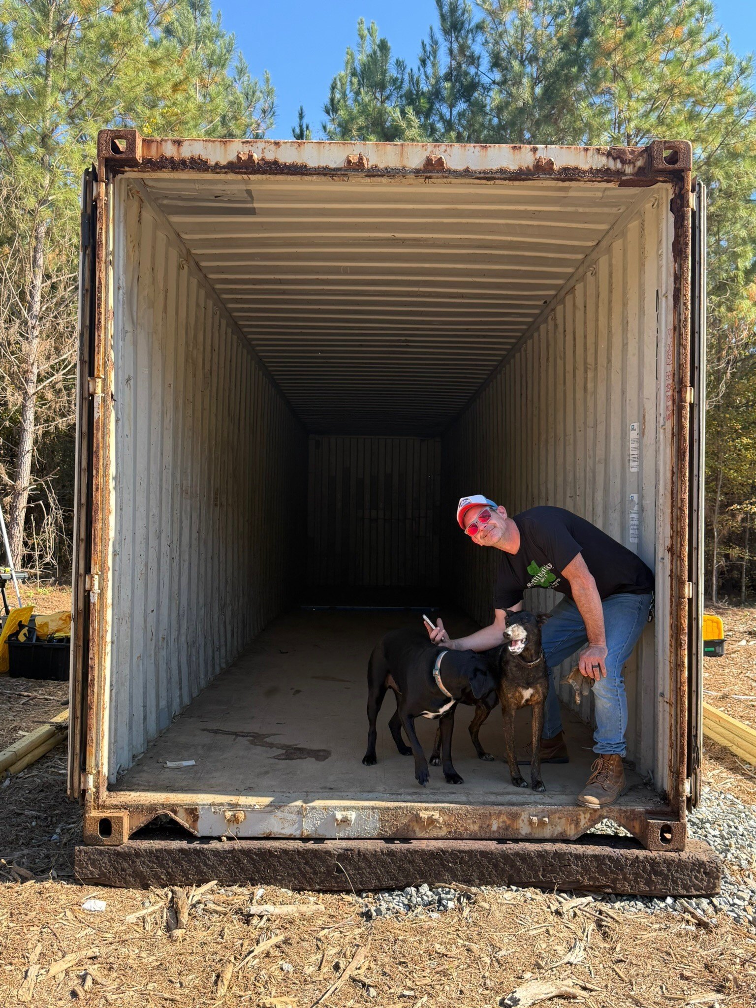 Building a shipping container home in Georgia.