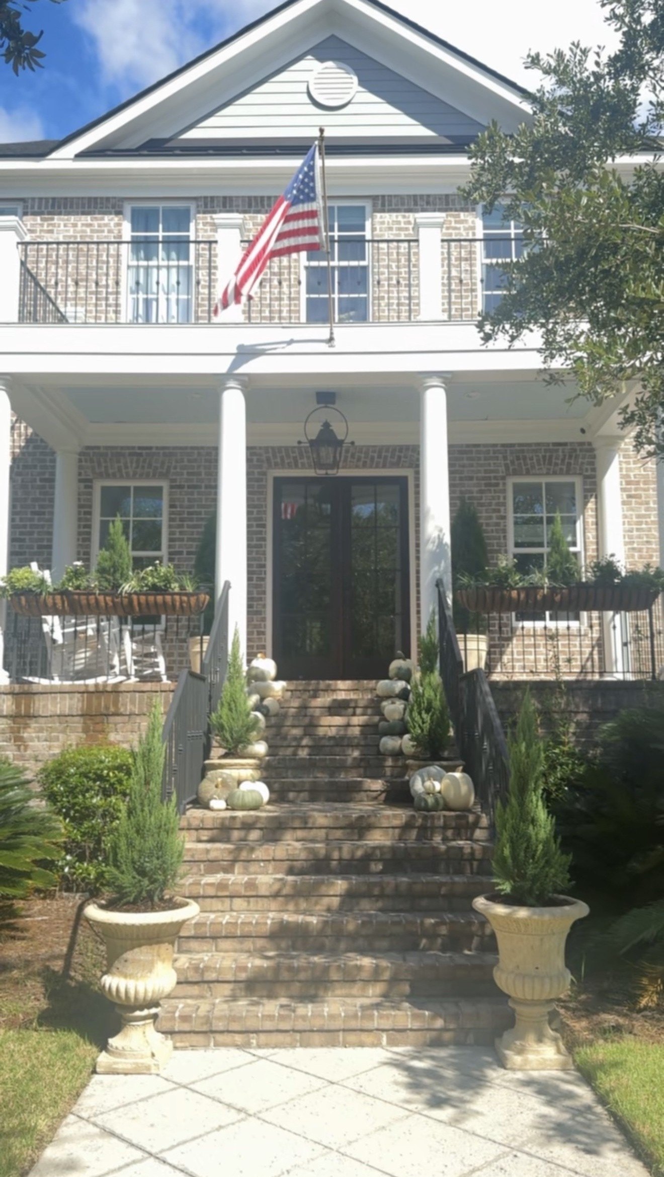 LeCroy's elaborate pumpkin display on her porch drew a slough of unsolicited opinions online.