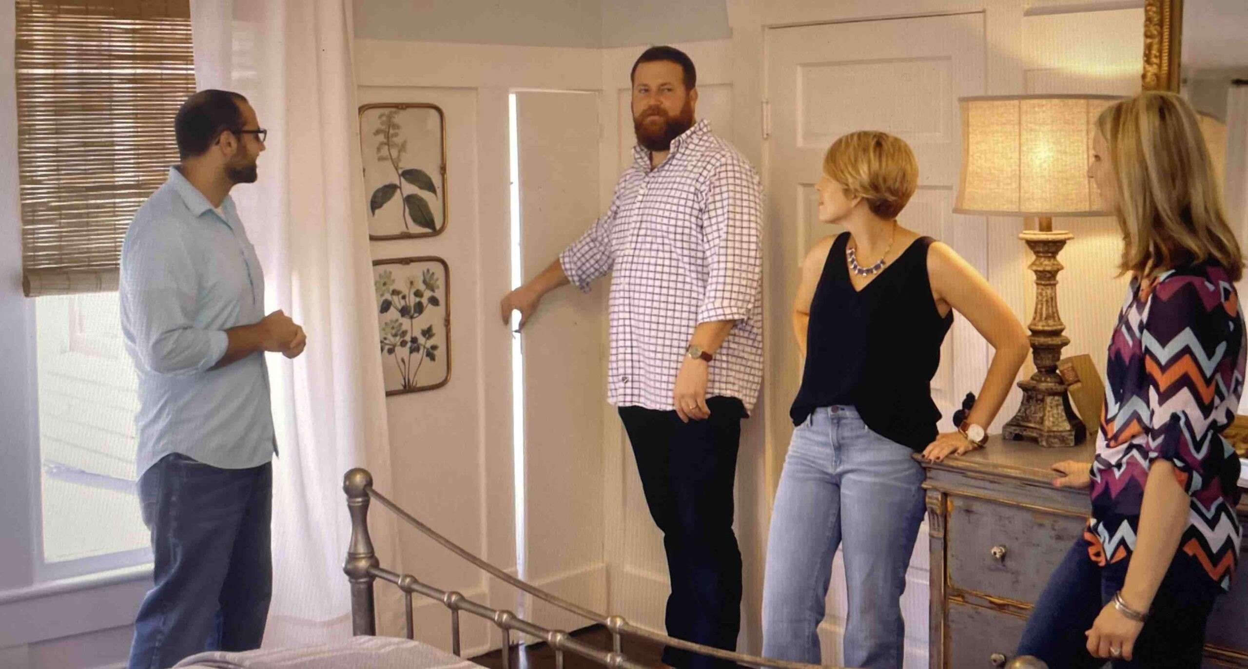 Erin and Ben Napier in the Warren house