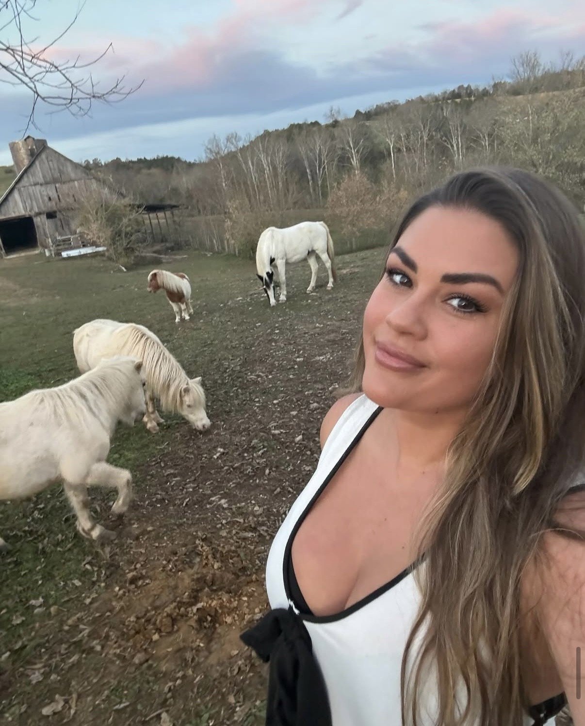 Cartwright keeps photos of her family's Kentucky farm on display inside her L.A. home.