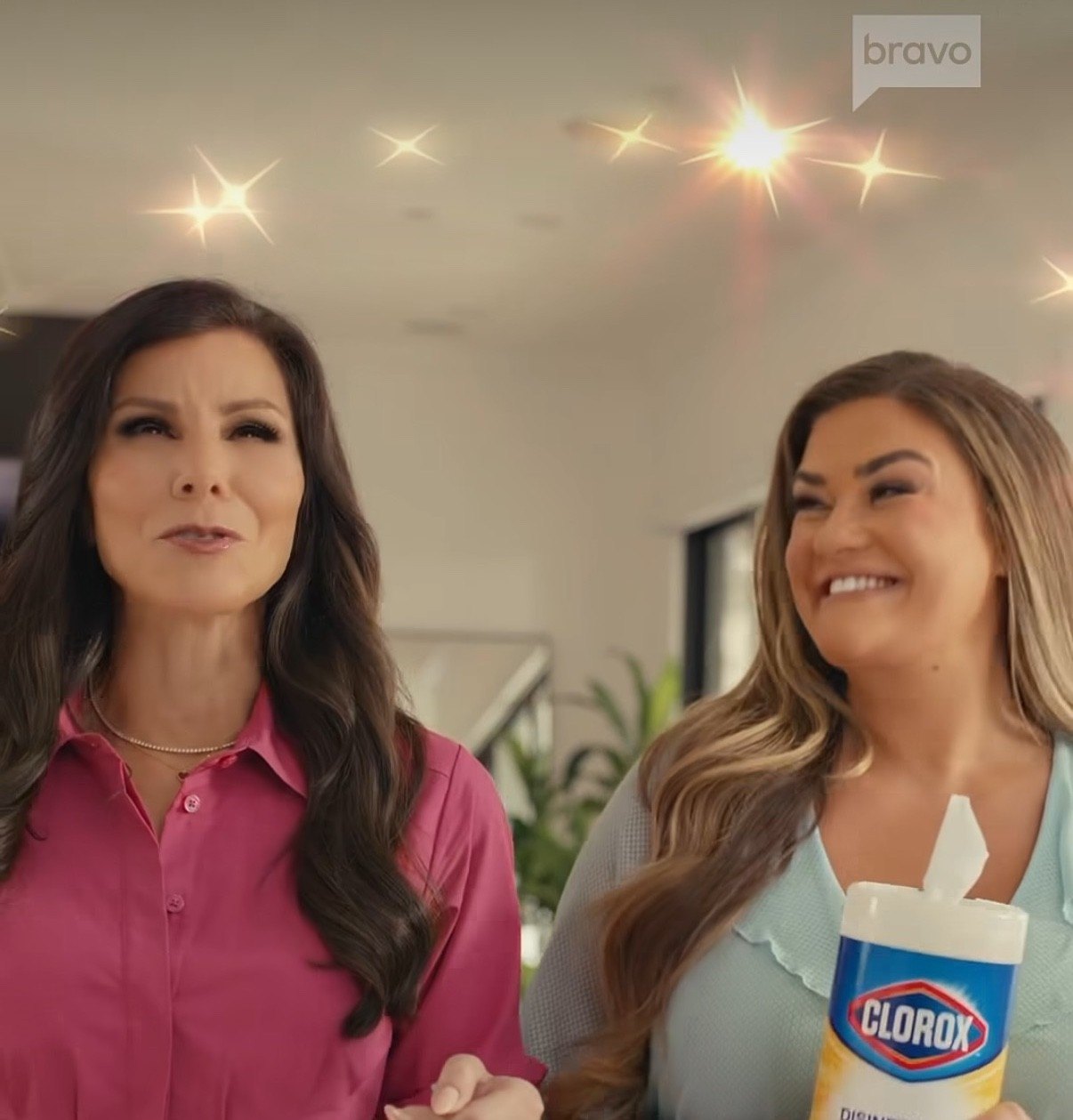 Cartwright teamed up with fellow Bravo celebrity Heather Dubrow for the new Clorox campaign.