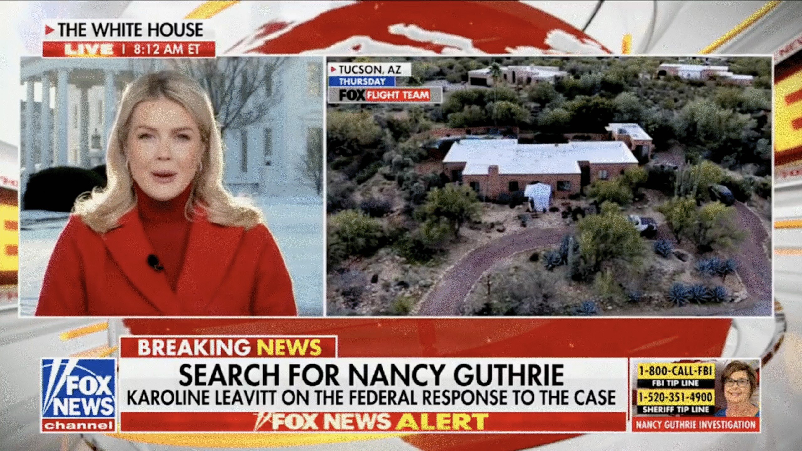 Karoline Leavitt discusses Nancy Guthrie case on Fox News
