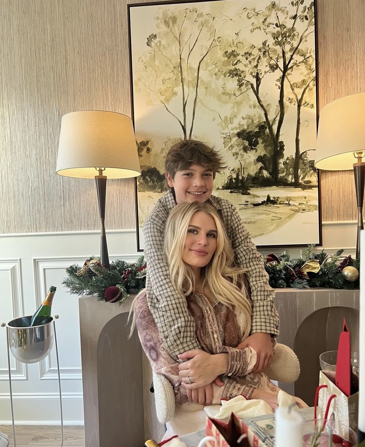 LeCroy's son, Hudson, chose a golf theme for his bedroom and beige paint, which she calls "my favorite color."