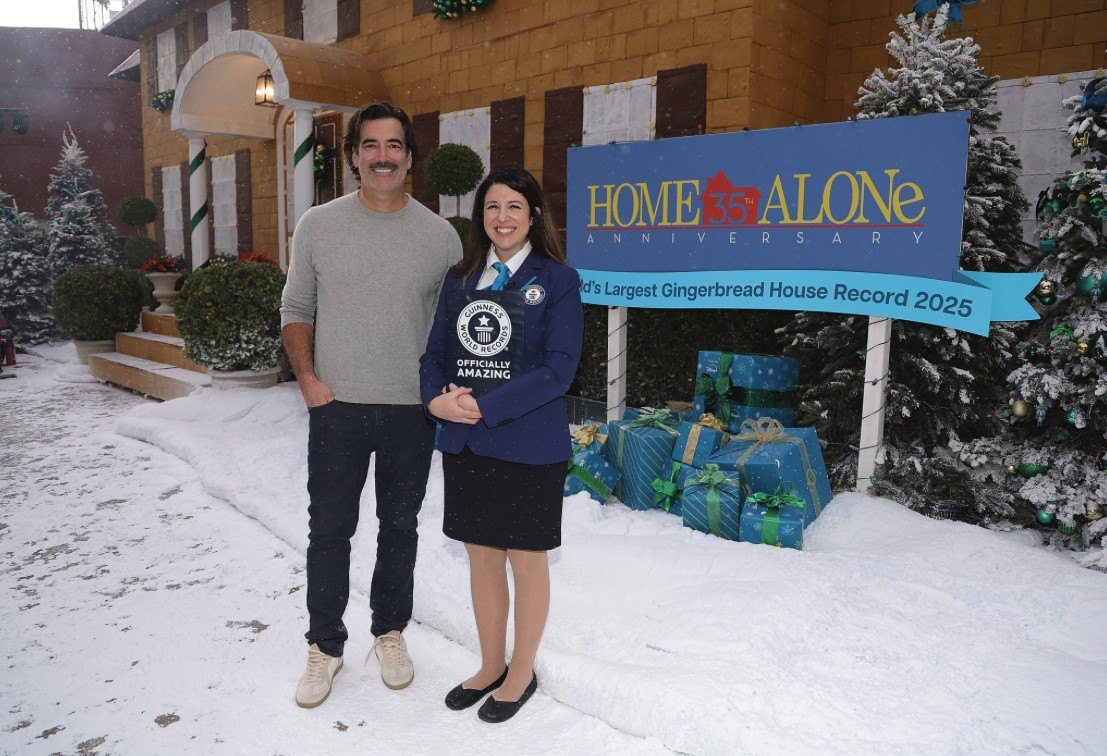 Home renovation star Carter Oosterhouse was on hand to receive the official designation from the Guinness World Records Official Adjudicator. 