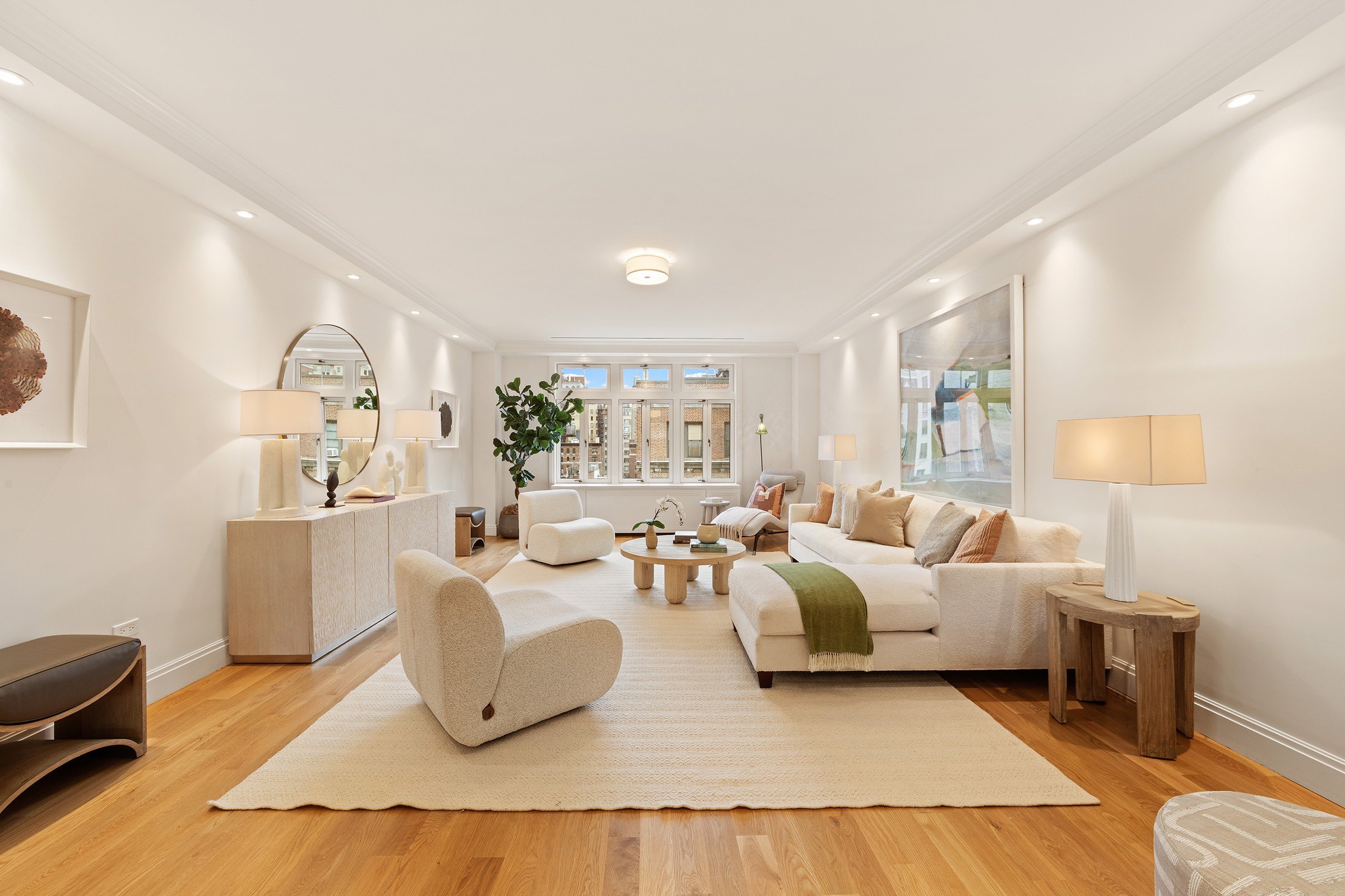 Physically staged home listing