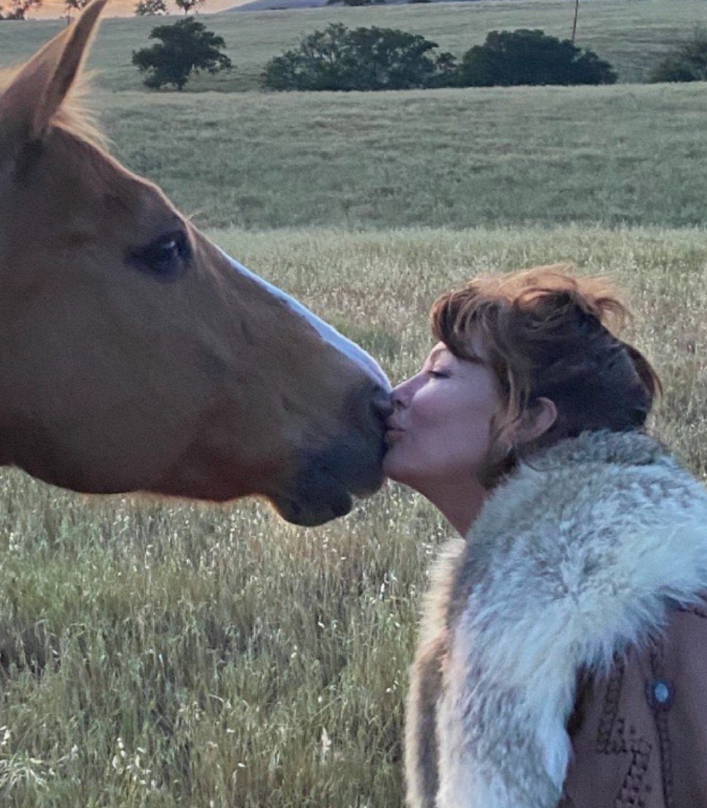 Kelly LeBrock shows off life on her ranch