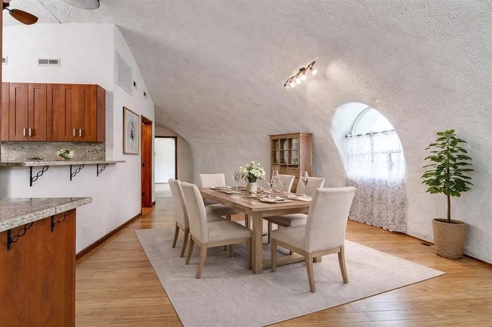 Dome home and a vineyard in Yukon, OK for $799,900.