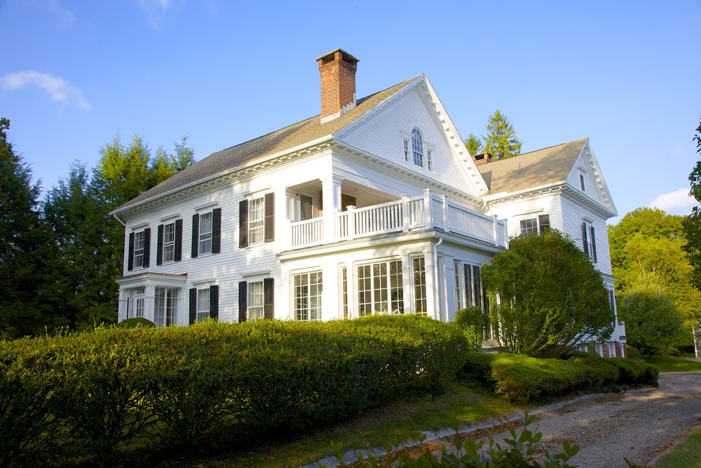 Residence, North Street, Litchfield, Connecticut, New England, USA.