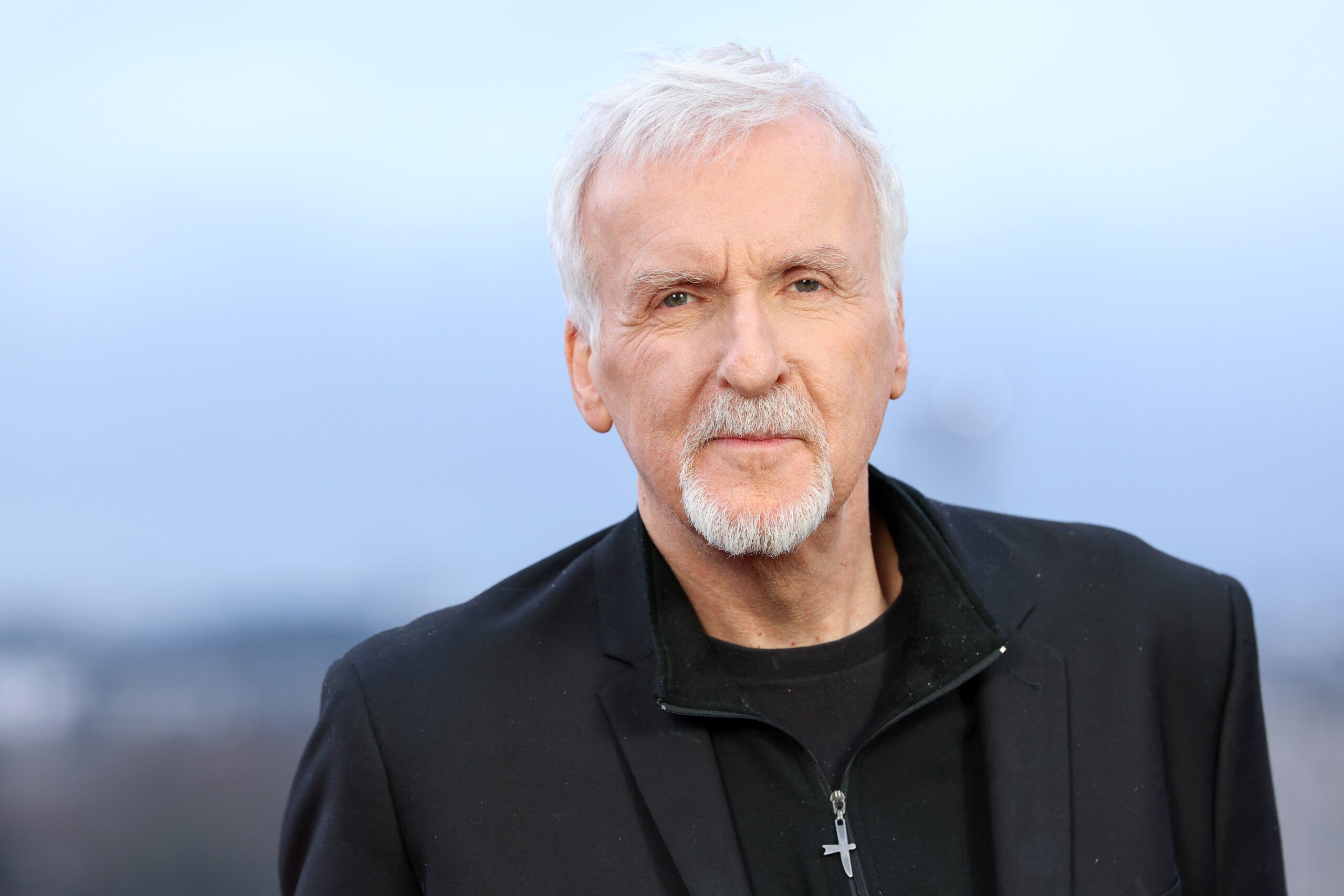 PARIS, FRANCE - DECEMBER 04: James Cameron attends the "Avatar: Fire And Ash" Photocall at Hotel Shangri-La on December 04, 2025 in Paris, France. (Photo by Pascal Le Segretain/Getty Images)