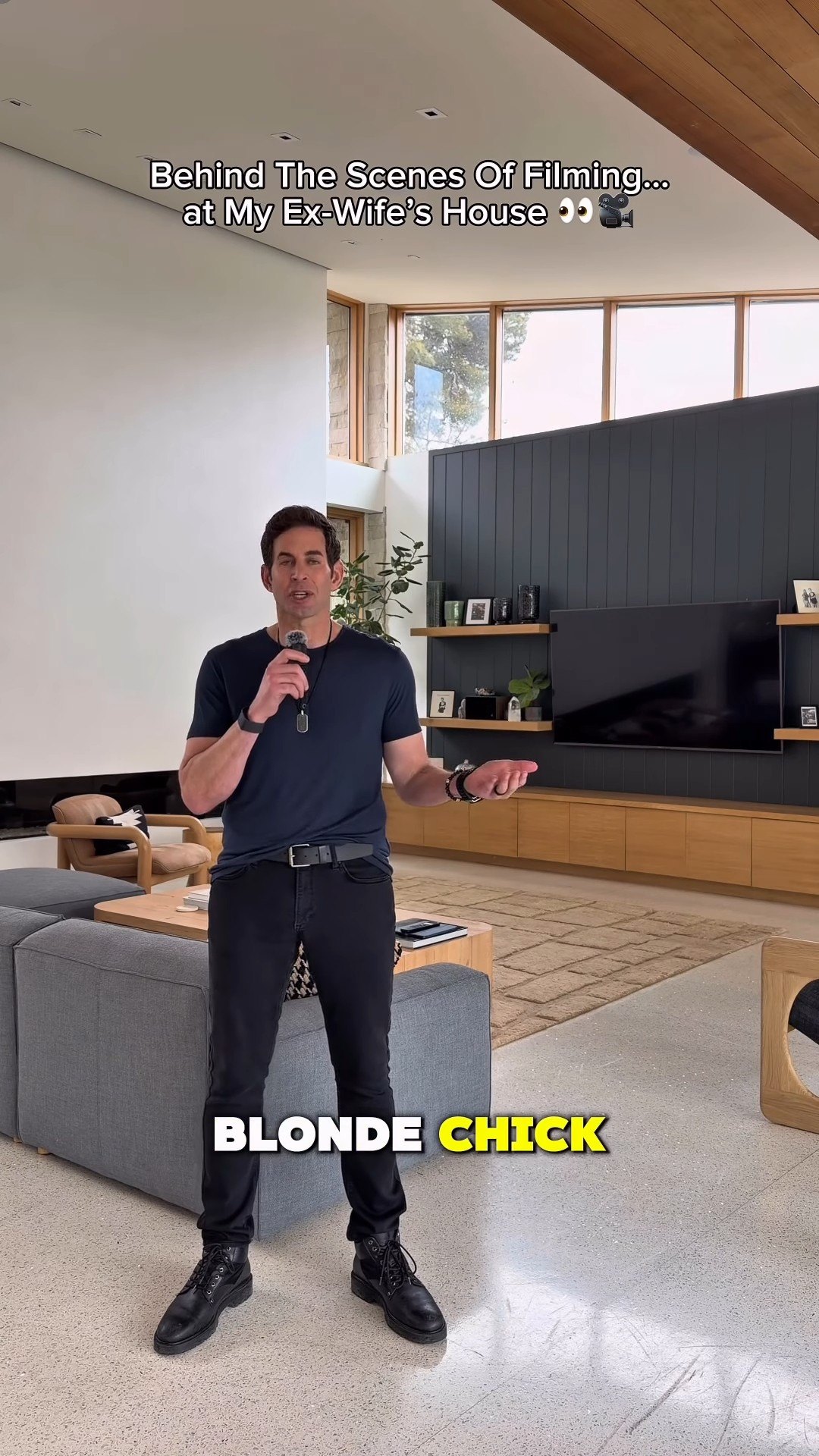 Tarek El Moussa Refers to Ex-Wife Christina Haack as 'the Blonde Chick' While Filming Promo Video in Her House