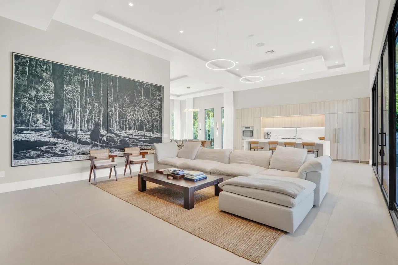 Living space to show open floor plan in Tommy Paul Florida home