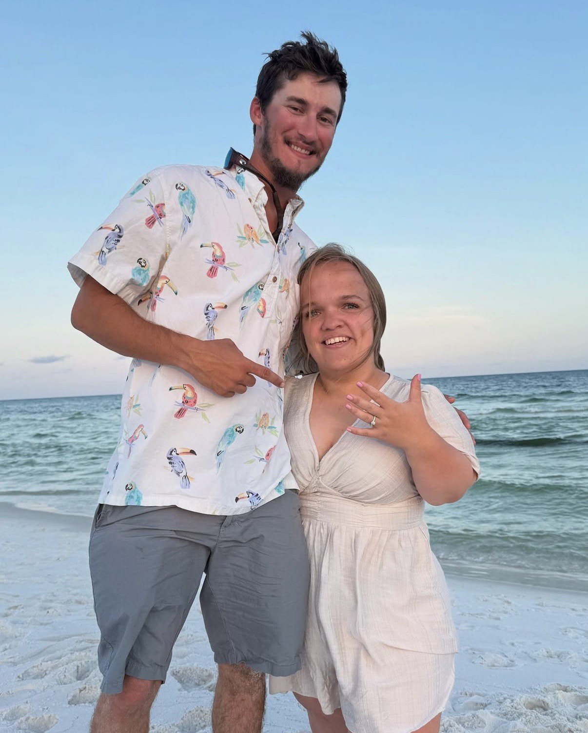 The longtime couple got engaged in May 2025 during a beach vacation to Pensacola, FL.