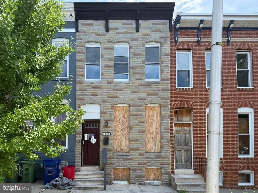 A home for sale via foreclosure in Baltimore
