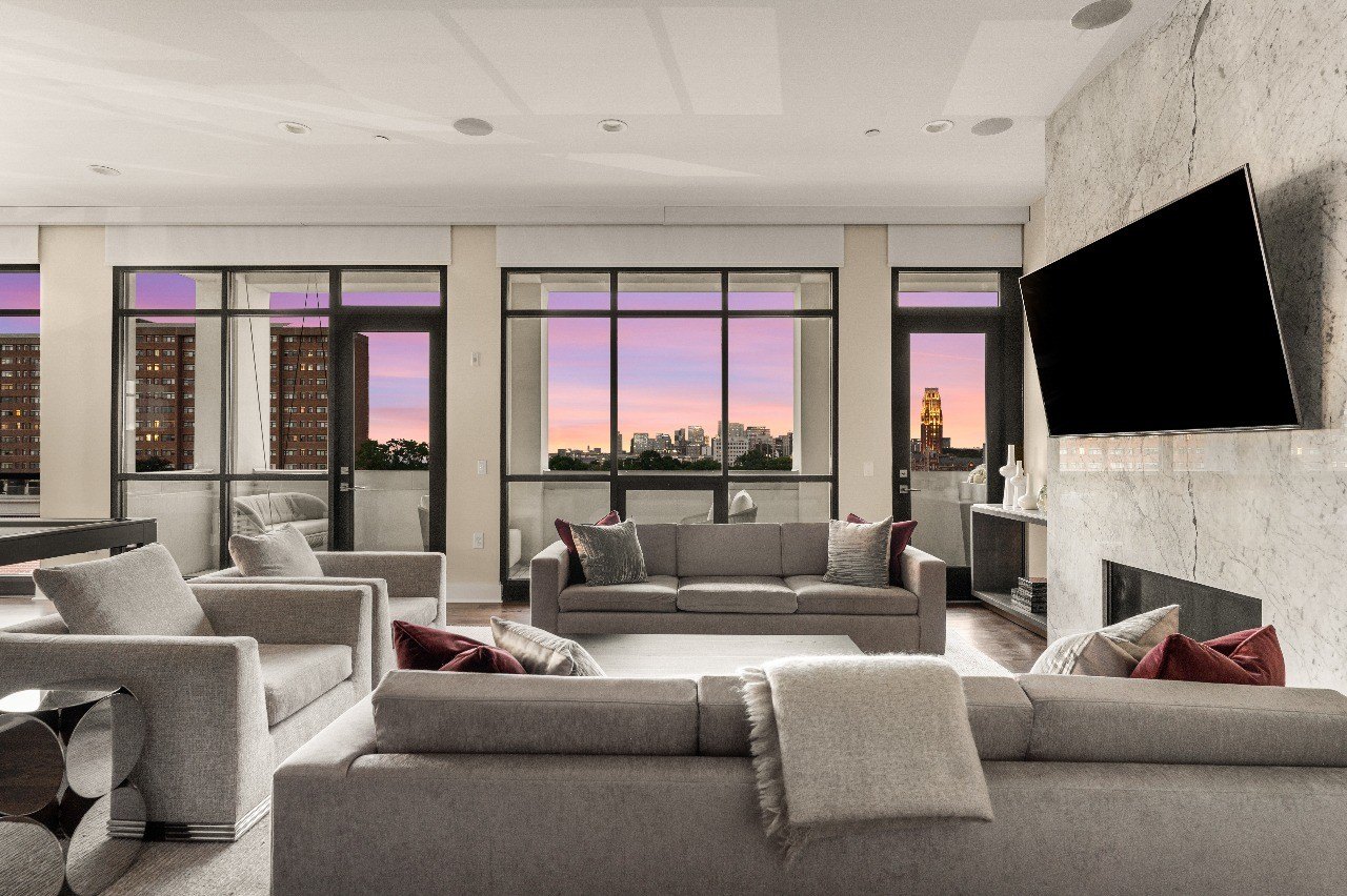 Living room in NFL Star Jalen Ramsey's Nashville Condo