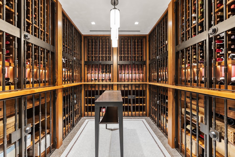 Wine cellar in an 1800s home in Beacon Hill