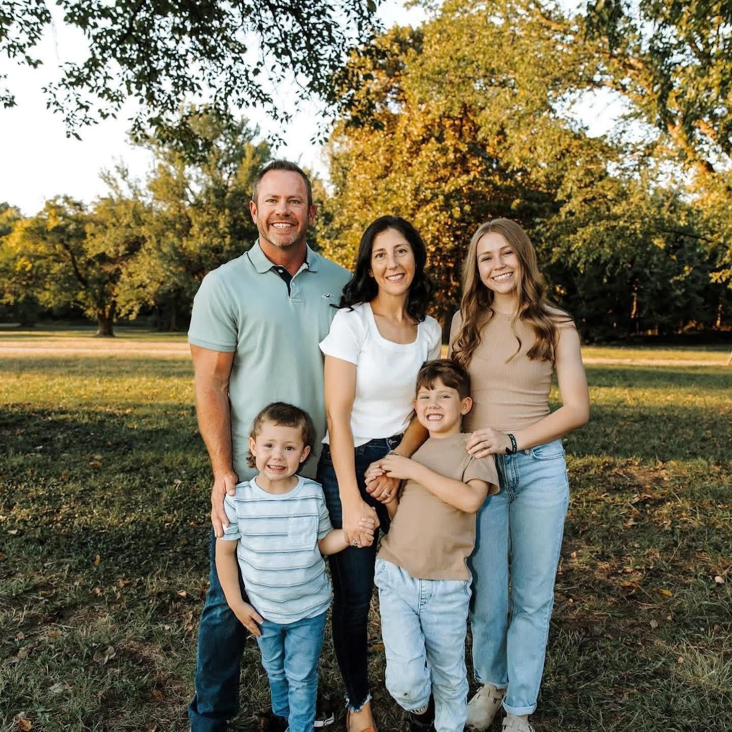 Family who owns a barndominium