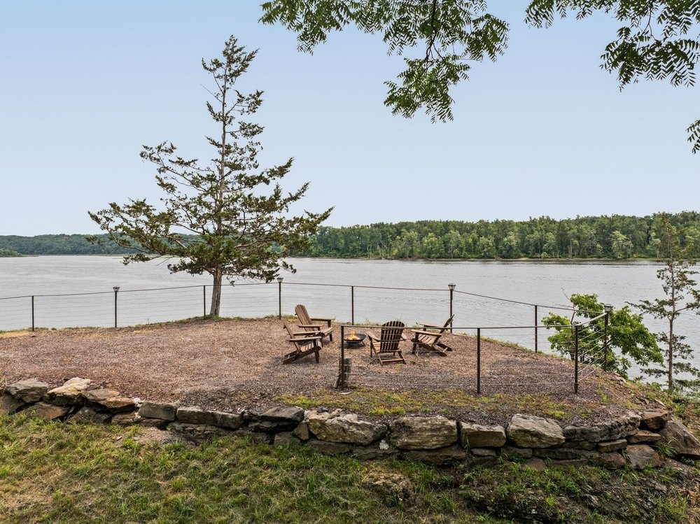 Lookout point at Four Mile River House in Athens, NY, on sale for $2,450,000