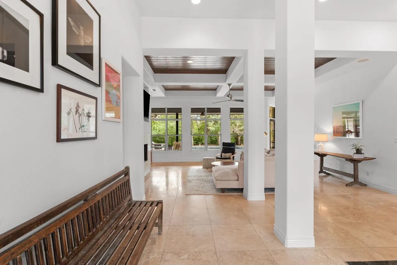 Interior of a home in Austin Texas that belongs to Tate Donovan