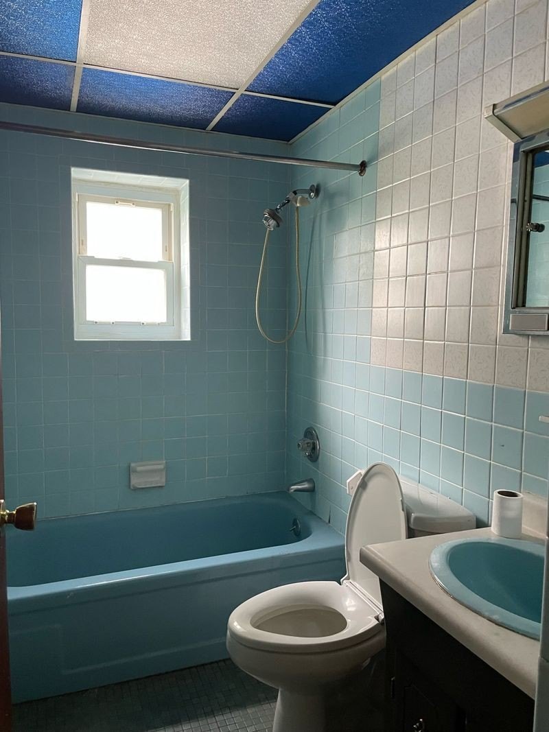 There wasn't much worth saving in the bathroom, either.