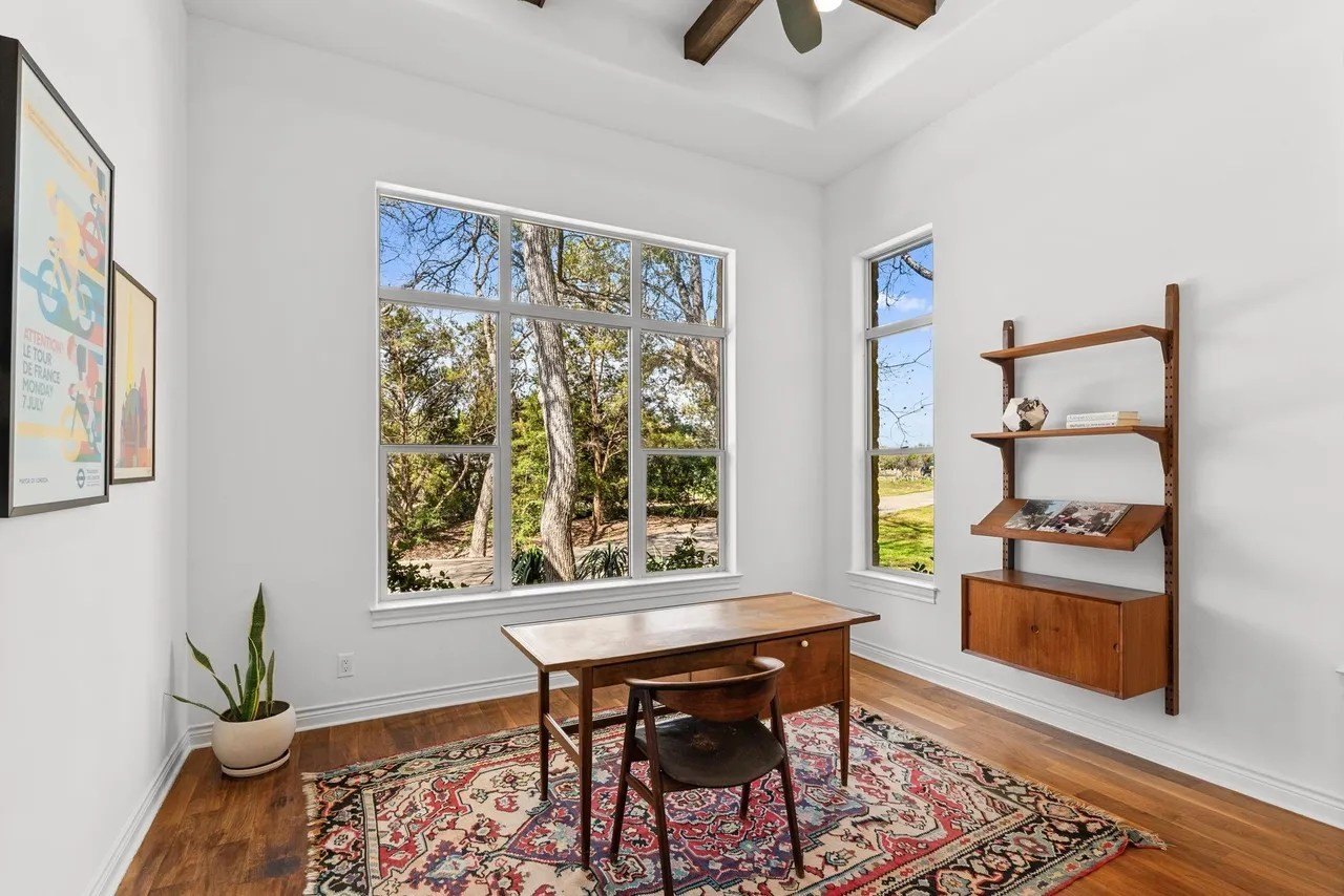 Office in a home in Austin Texas that belongs to Tate Donovan