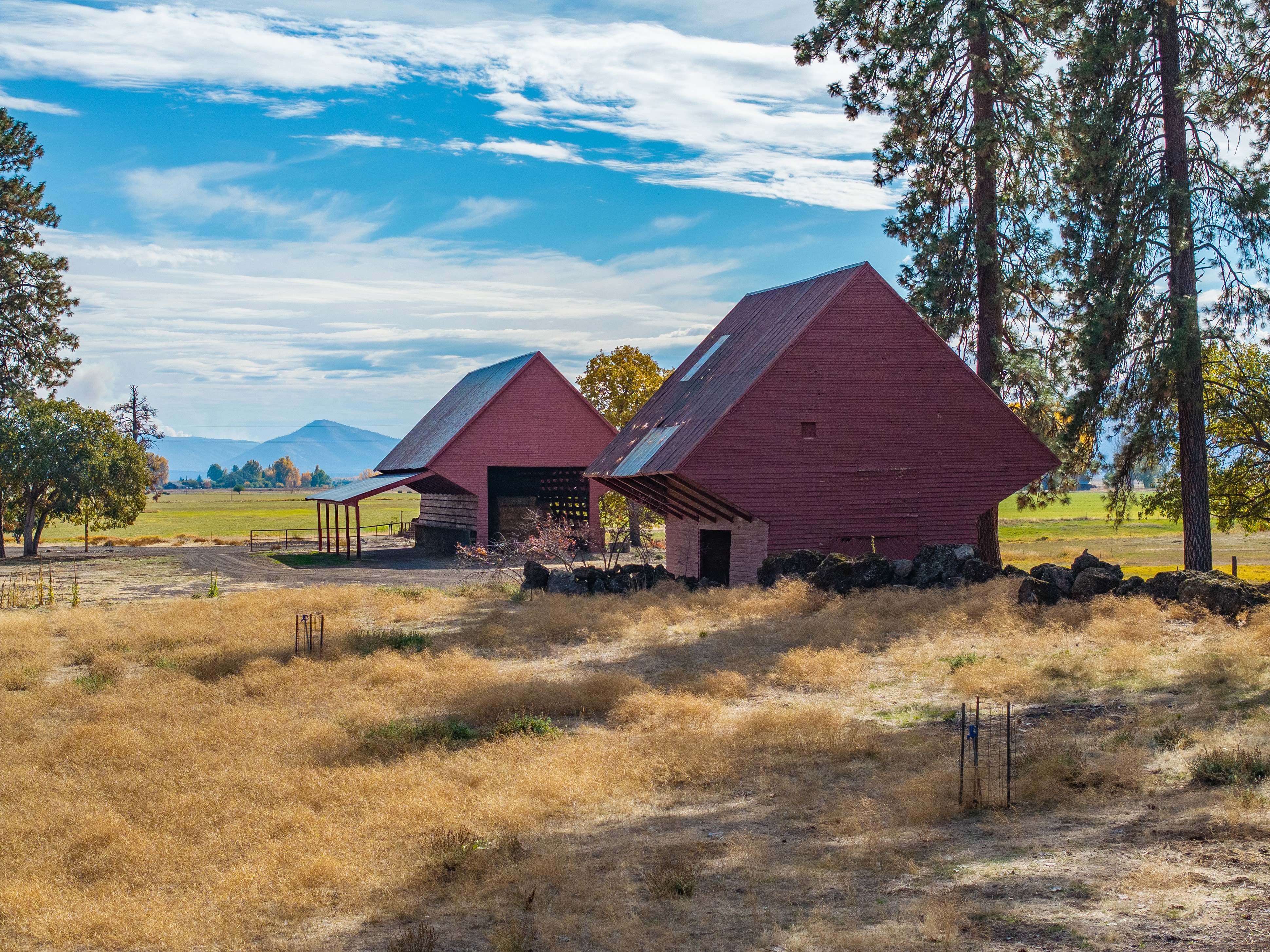 Structures on a ranch in California belonging to billionaire Meg Whitman