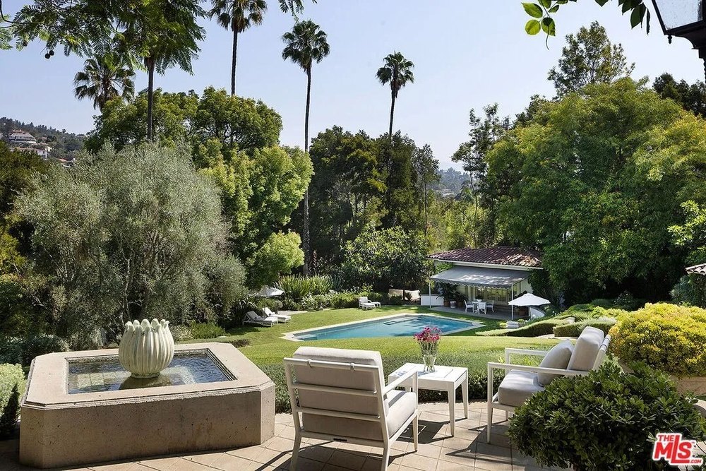 The pool at a home in Los Angeles that belongs to Angelina Jolie