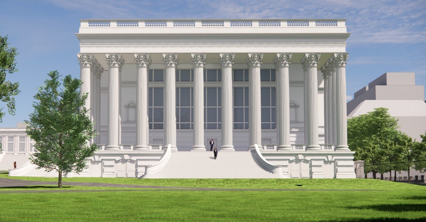 White House Ballroom rendering from Donald Trump on Truth Social