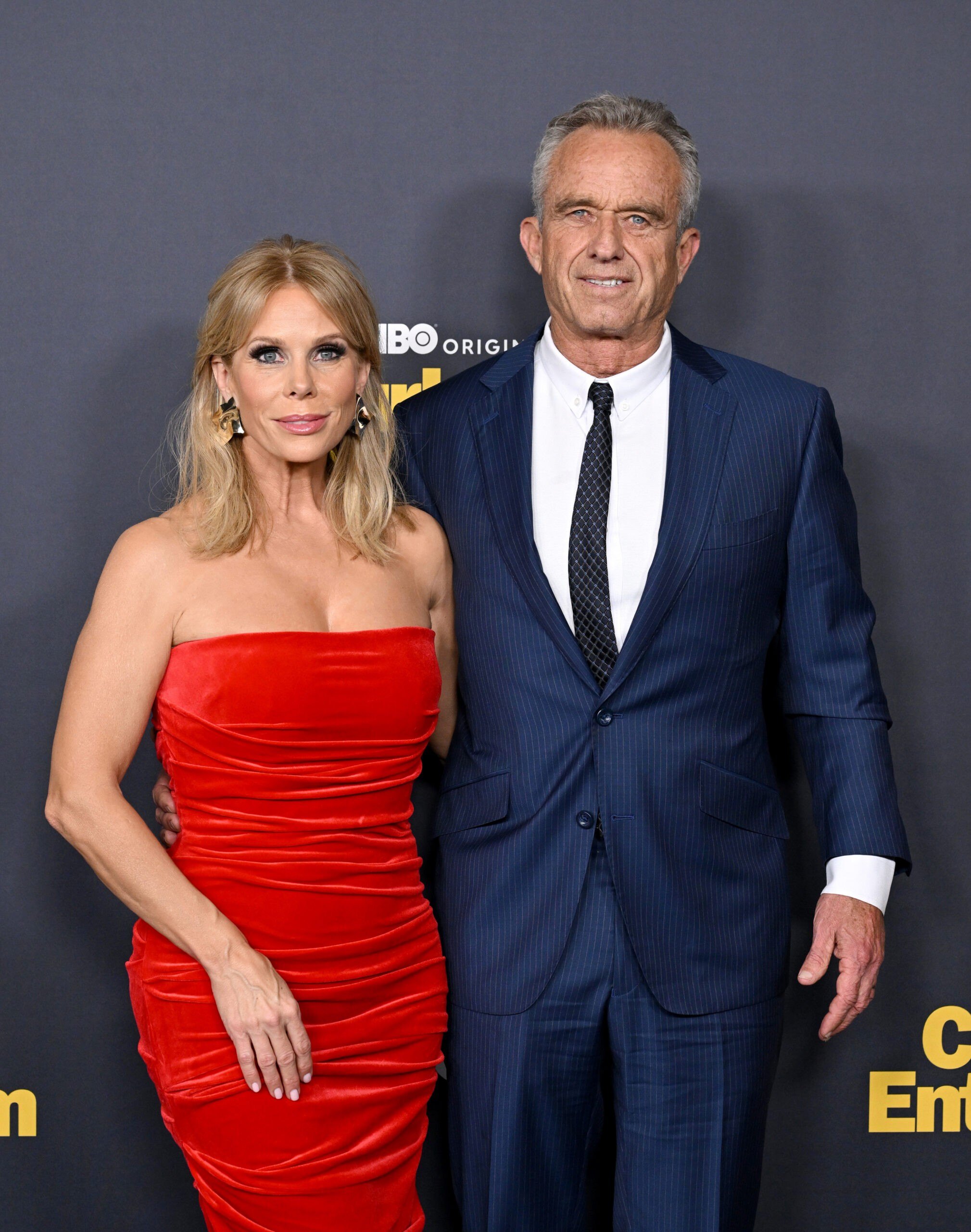 LOS ANGELES, CALIFORNIA - JANUARY 30: Cheryl Hines and Robert F. Kennedy Jr. attend the Los Angeles Premiere of HBO's "Curb Your Enthusiasm" Season 12 at Directors Guild Of America on January 30, 2024 in Los Angeles, California. (Photo by Axelle/Bauer-Griffin/FilmMagic)